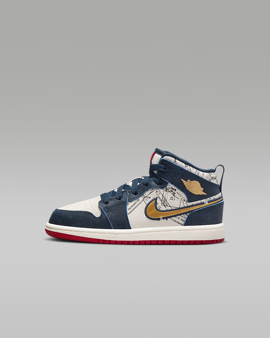 Jordan 1 Mid SE Little Kids Shoes. Nike JP